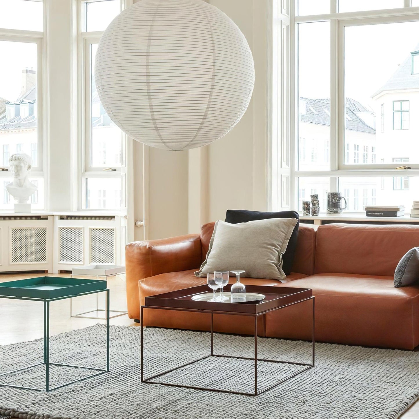 Unique Paper Globe Pendant Lamp 1-Light
