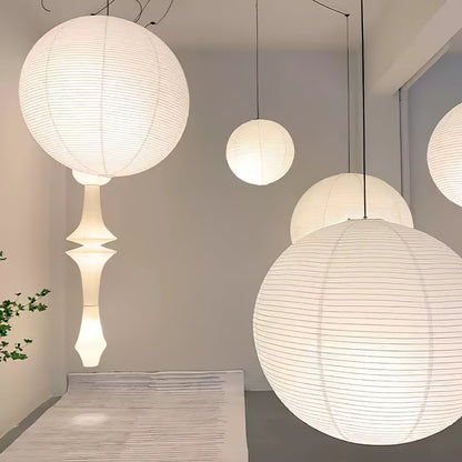 Unique Paper Globe Pendant Lamp 1-Light