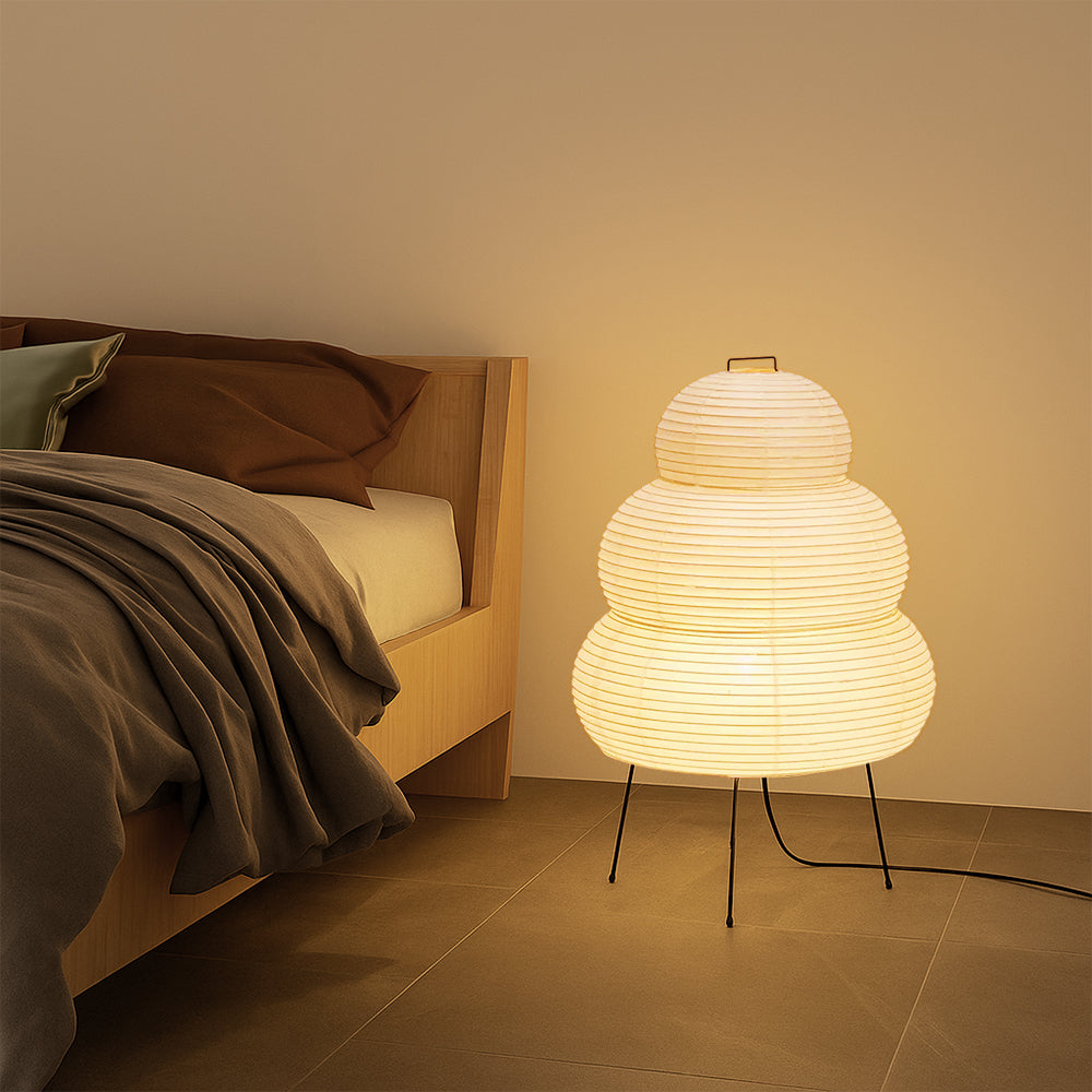 Elegant Asian Rice Paper Table Light - Fesara