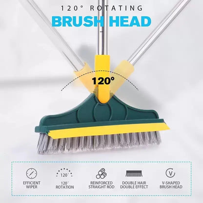 Heavy Duty Floor Scrub Brush with Long Handle