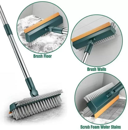 Heavy Duty Floor Scrub Brush with Long Handle