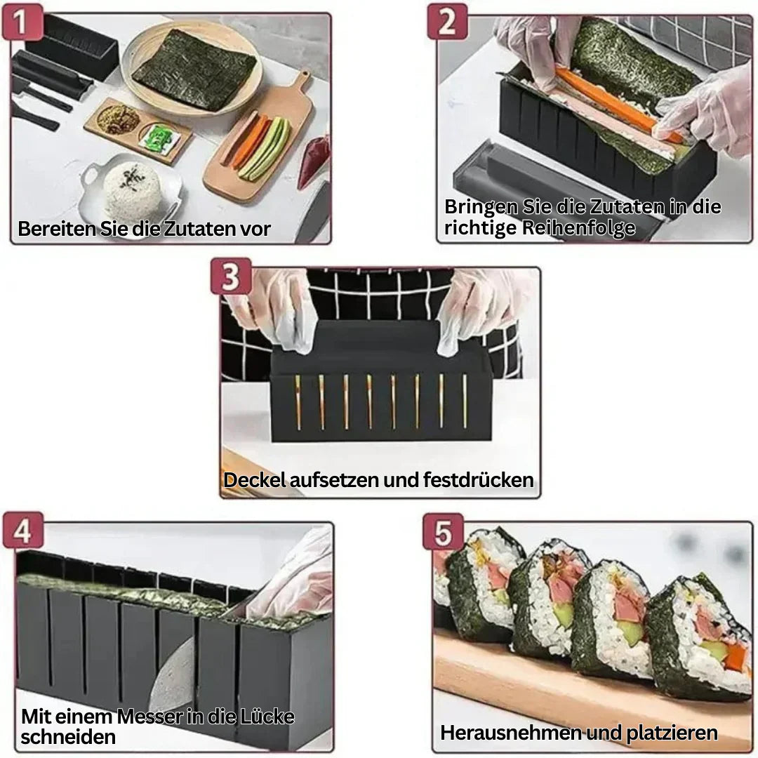 Complete Sushi Making Kit with Tools and Guides