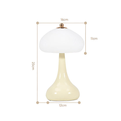 Classic Mushroom Table Lamp with LED Dimmer