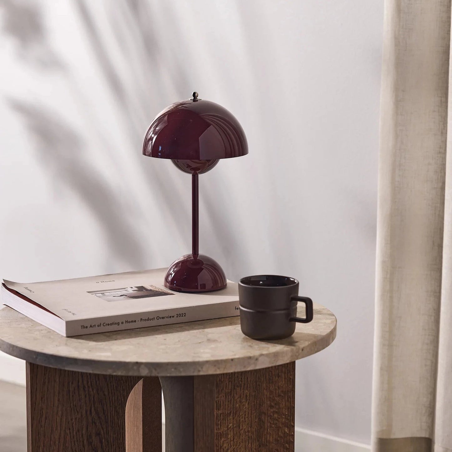 Vintage Floral Portable Table Lamp