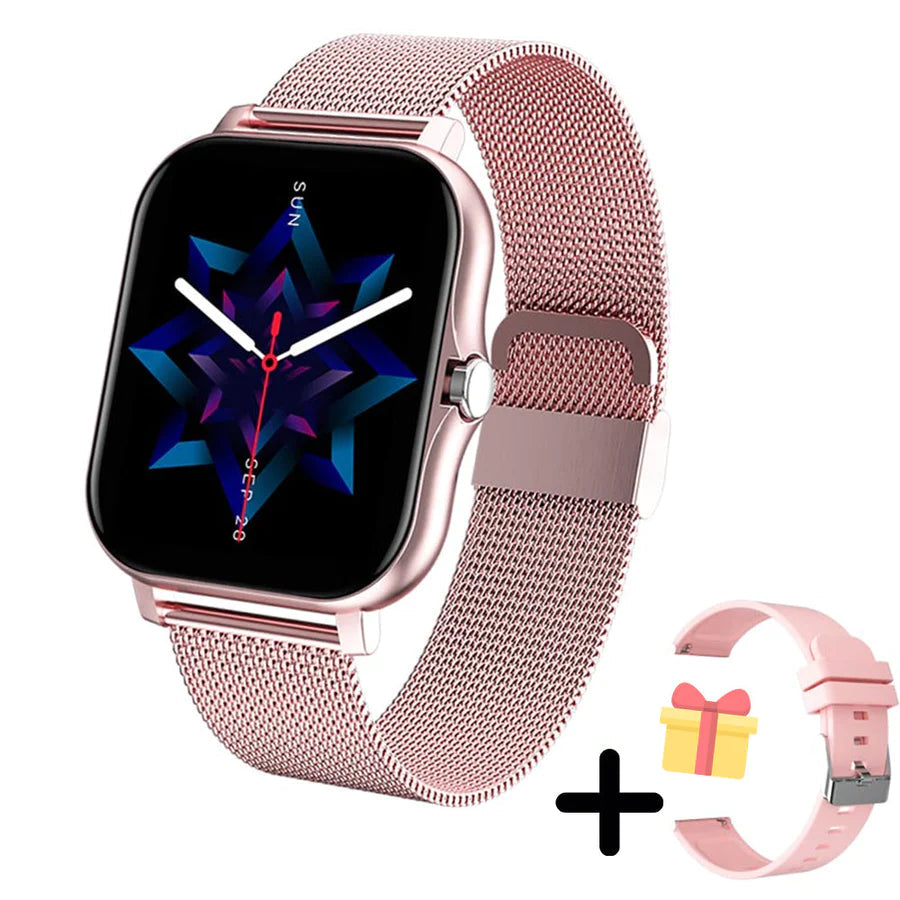 Luxury Gold Smart Watch - Digital Fitness Tracker