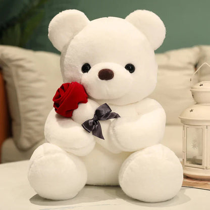 Cuddly Teddy Bear with Flowers Gift Set - Fesara
