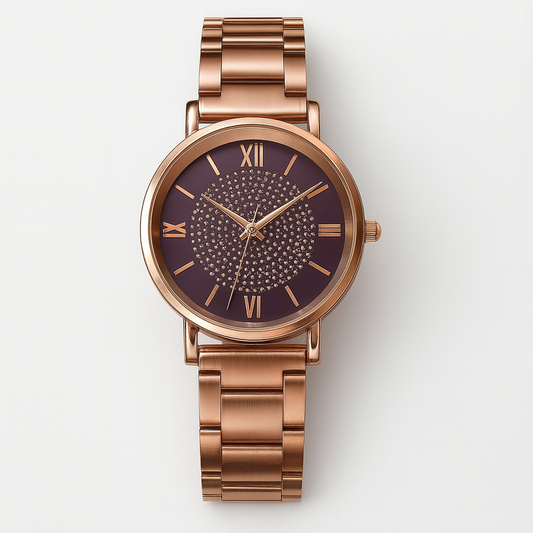 Classic Rose Gold Luxury Watches for Women - Fesara