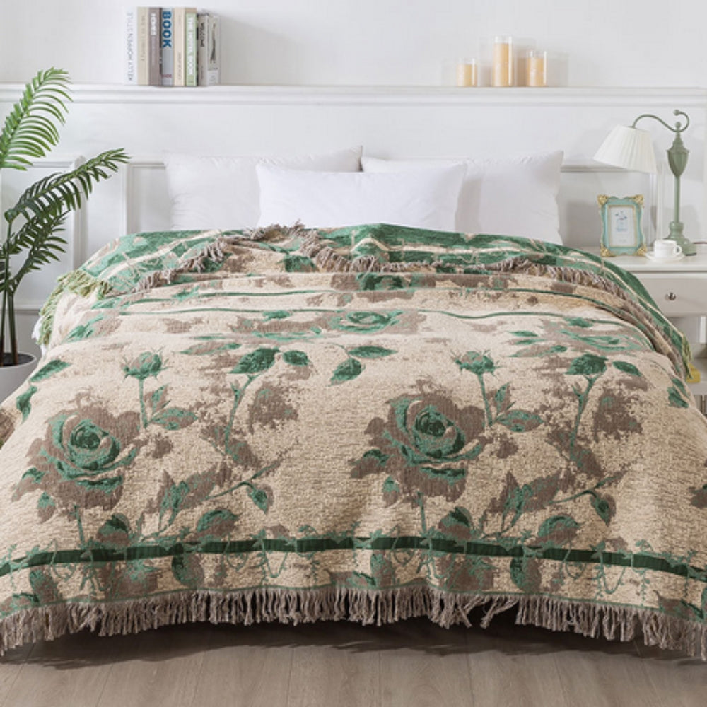 Colorful Flower Pattern Soft Blanket