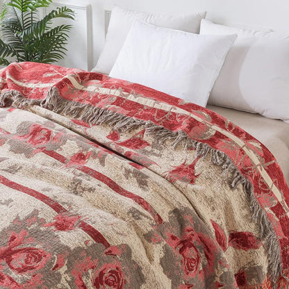 Colorful Flower Pattern Soft Blanket