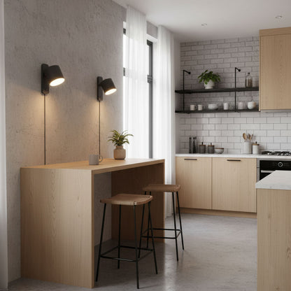 Simple Adjustable Cylinder Wall Light Fixture