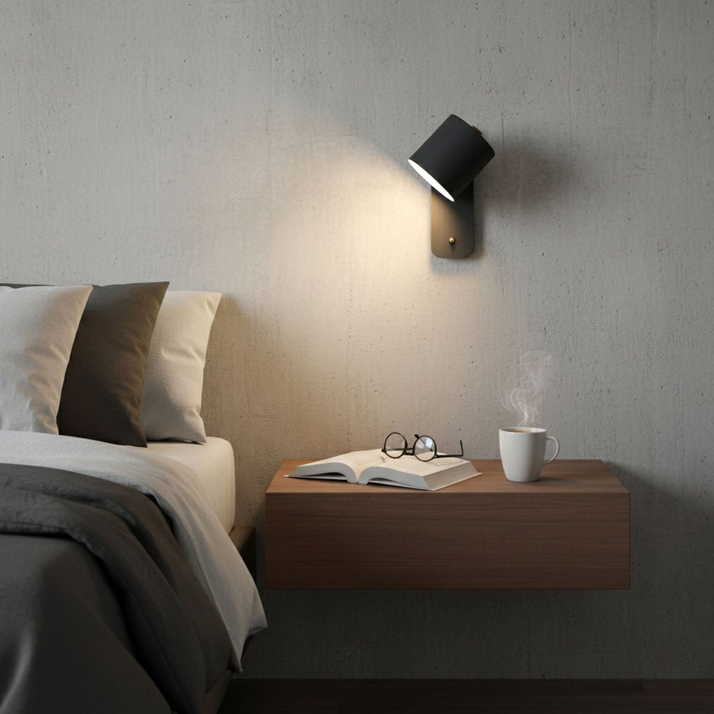 Sleek Adjustable Cylinder LED Wall Light Fixture