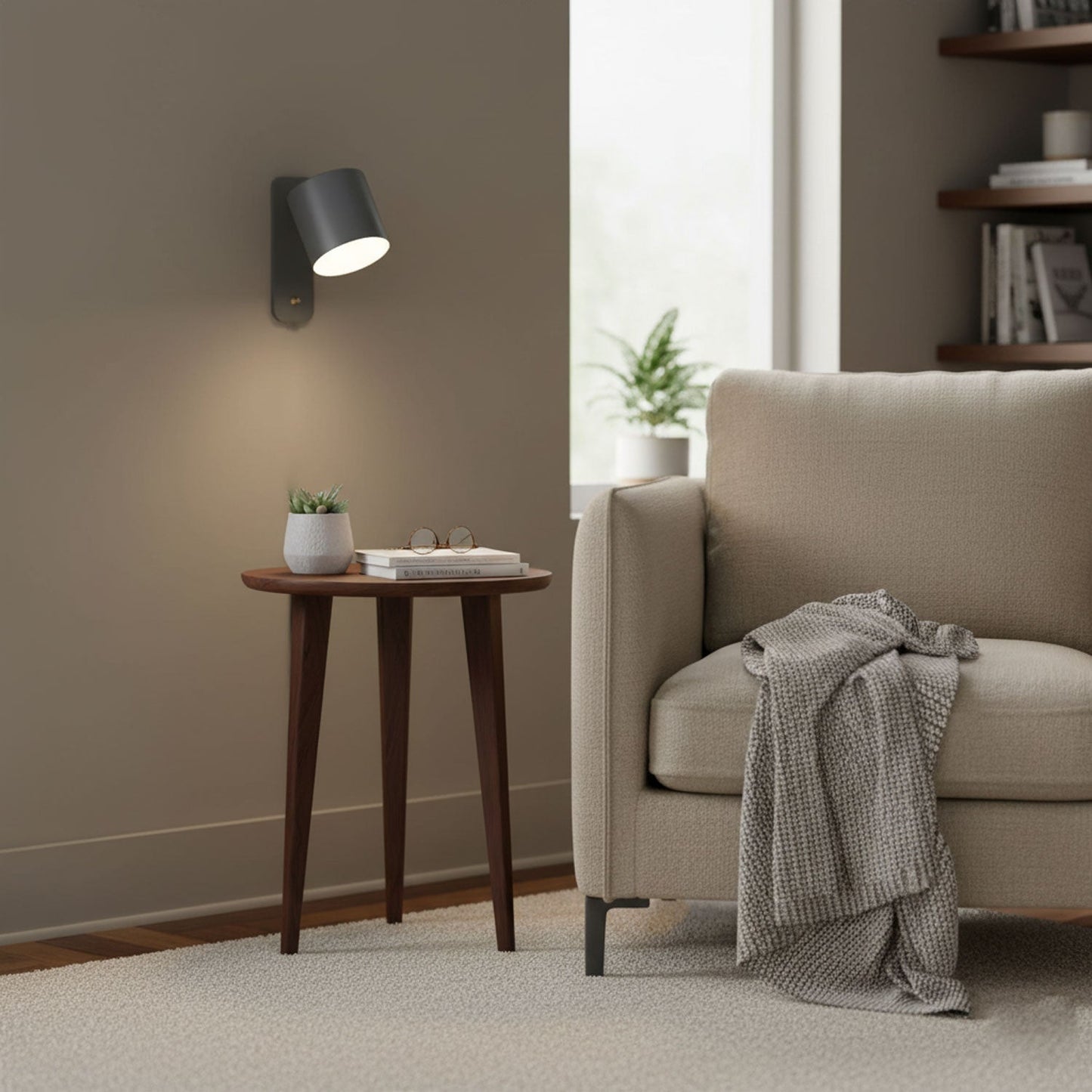 Sleek Adjustable Cylinder LED Wall Light Fixture