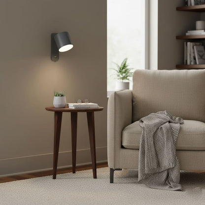 Sleek Adjustable Cylinder LED Wall Light Fixture