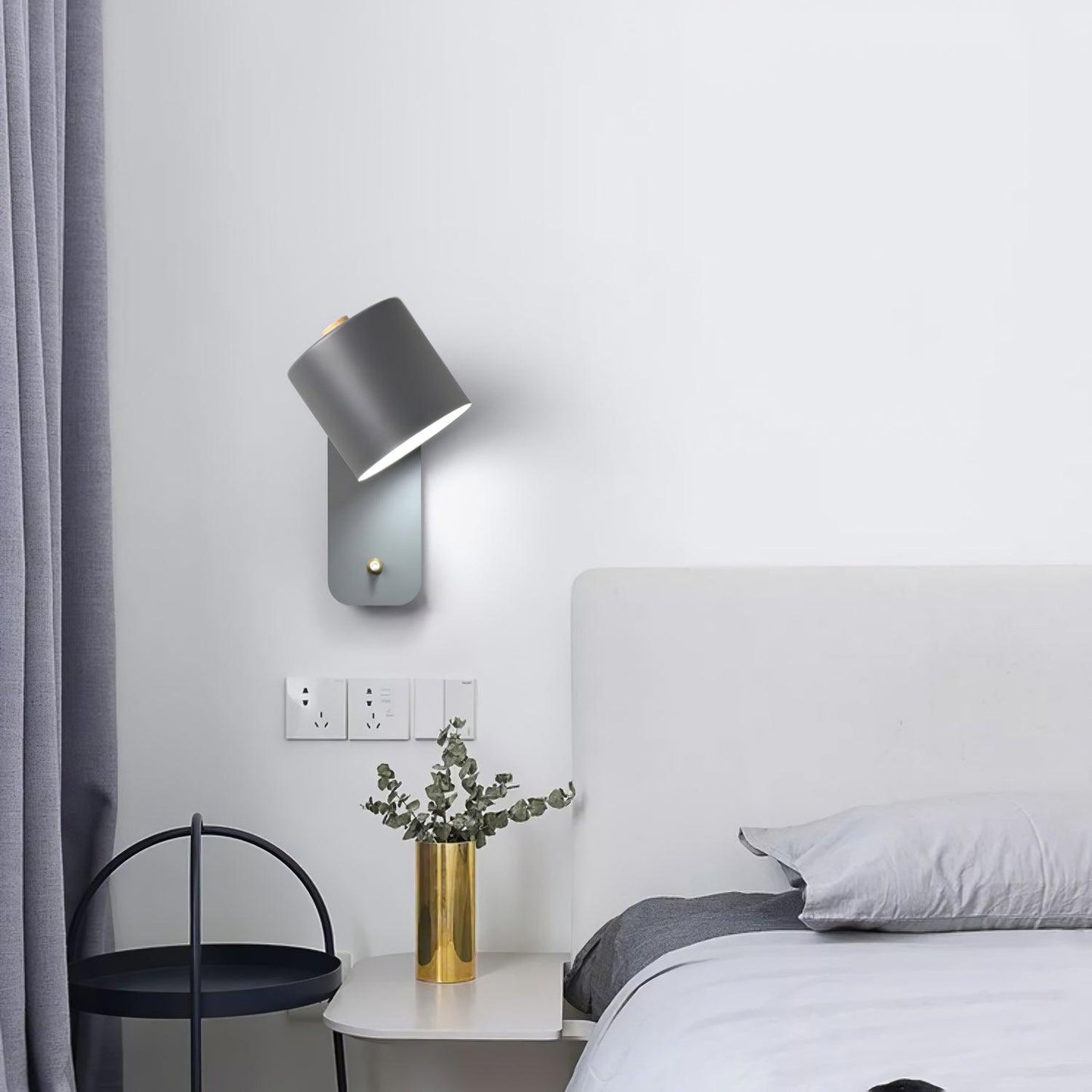 Sleek Adjustable Cylinder LED Wall Light Fixture