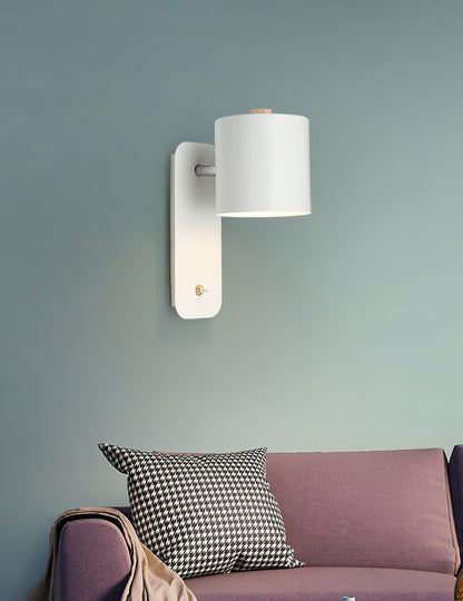 Sleek Adjustable Cylinder LED Wall Light Fixture