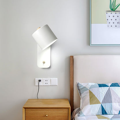 Sleek Adjustable Cylinder LED Wall Light Fixture