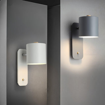 Sleek Adjustable Cylinder LED Wall Light Fixture