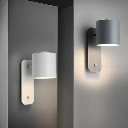 Simple Round Plug in Wall Light