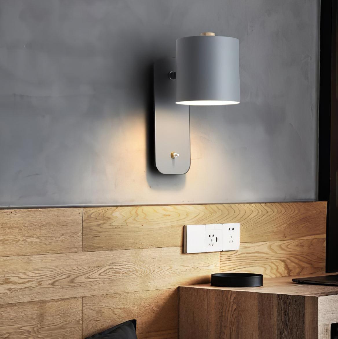 Sleek Adjustable Cylinder LED Wall Light Fixture