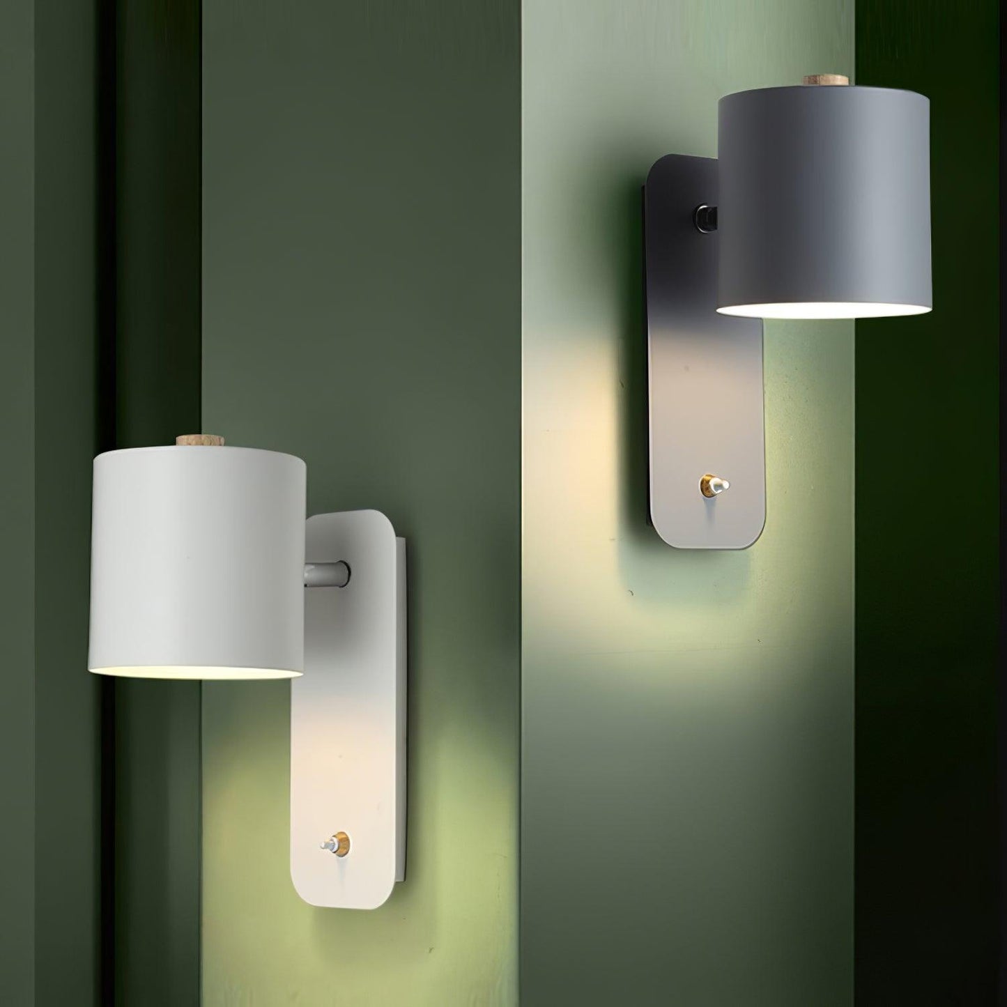 Sleek Adjustable Cylinder LED Wall Light Fixture