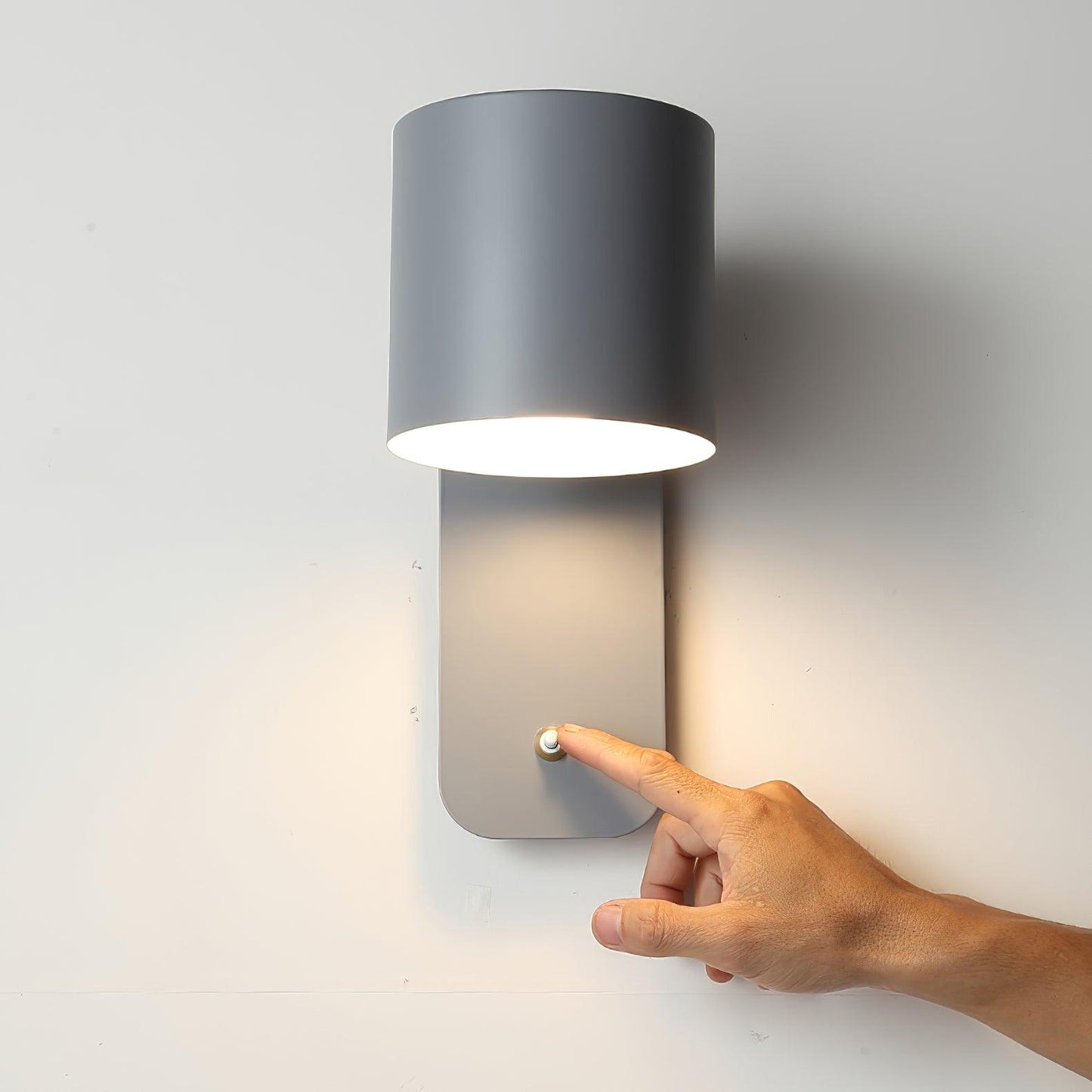 Sleek Adjustable Cylinder LED Wall Light Fixture