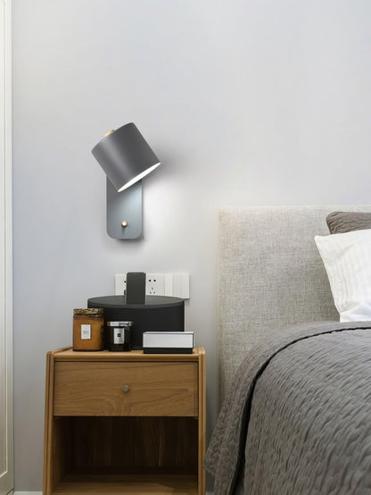 Sleek Adjustable Cylinder LED Wall Light Fixture