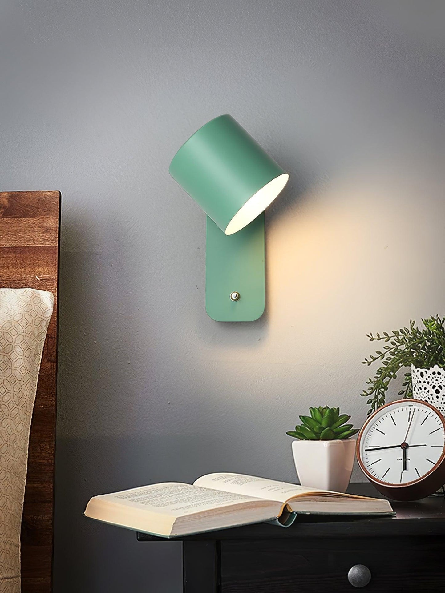 Sleek Adjustable Cylinder LED Wall Light Fixture