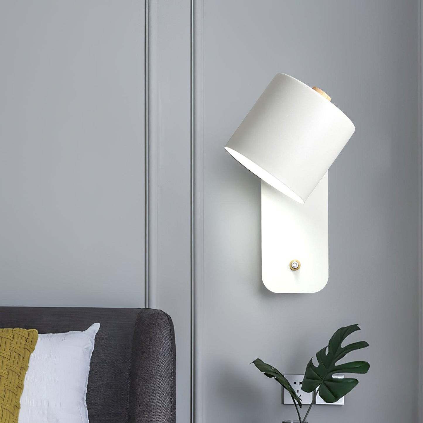 Sleek Adjustable Cylinder LED Wall Light Fixture