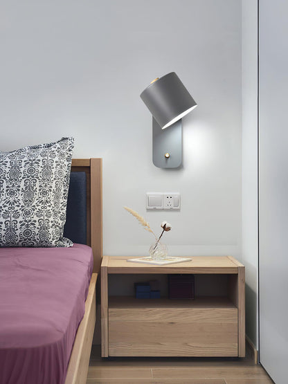 Sleek Adjustable Cylinder LED Wall Light Fixture