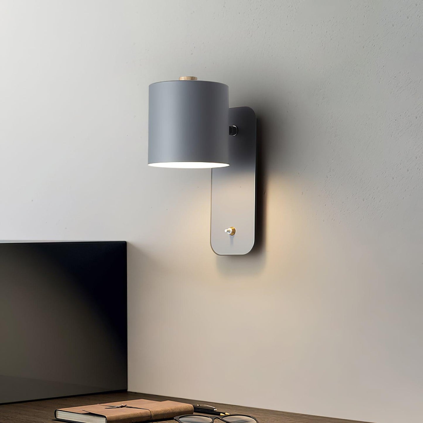Sleek Adjustable Cylinder LED Wall Light Fixture