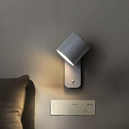 Sleek Adjustable Cylinder LED Wall Light Fixture