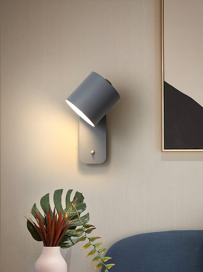Sleek Adjustable Cylinder LED Wall Light Fixture