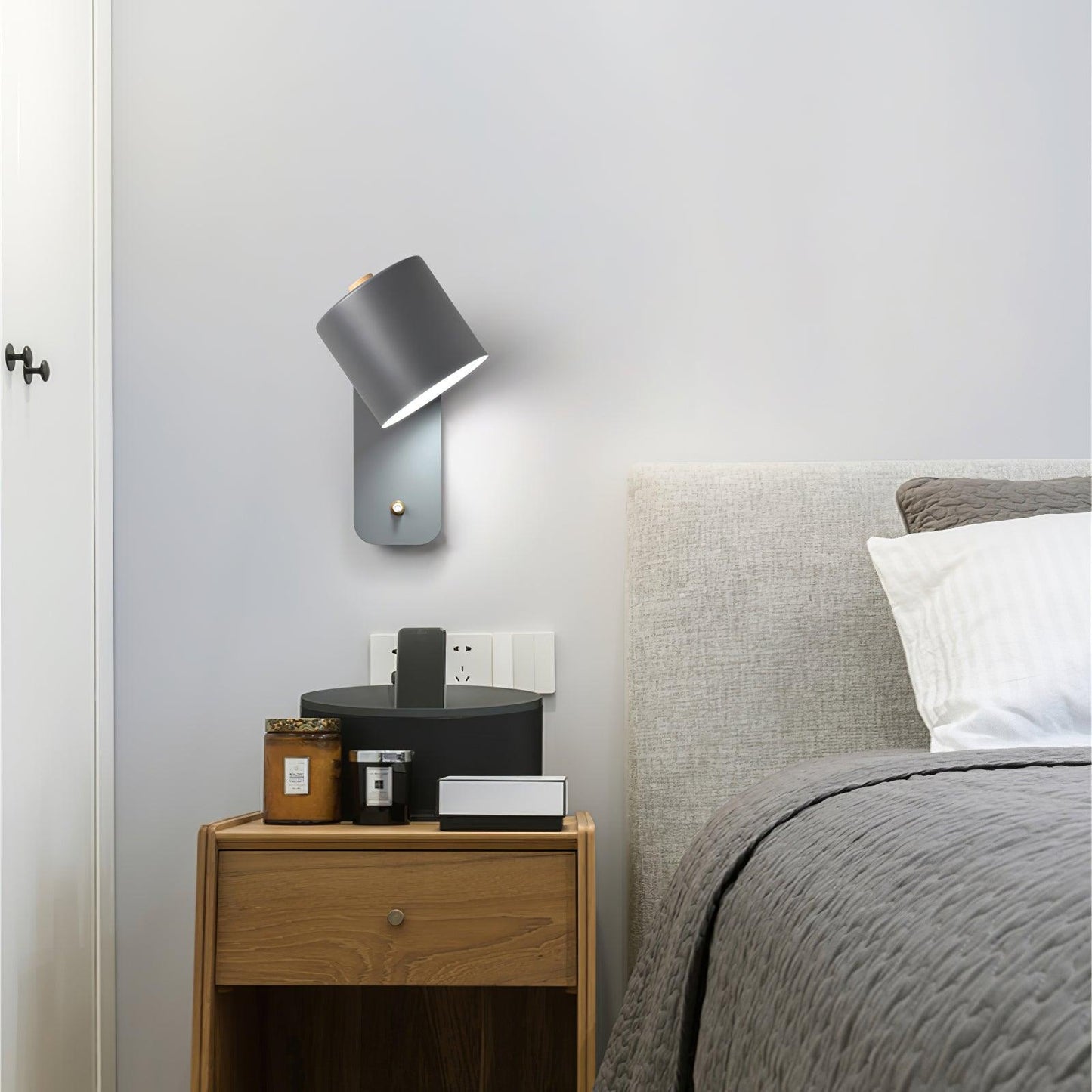 Sleek Adjustable Cylinder LED Wall Light Fixture