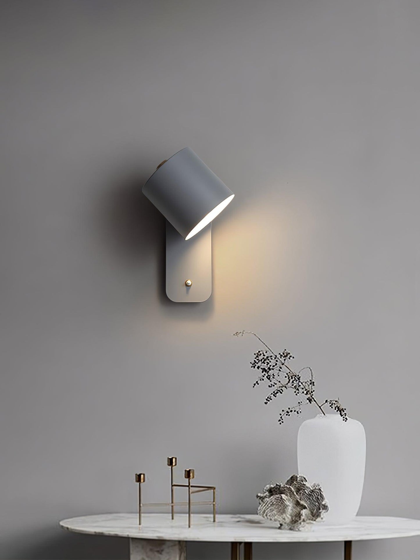 Sleek Adjustable Cylinder LED Wall Light Fixture