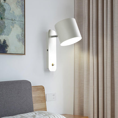Sleek Adjustable Cylinder LED Wall Light Fixture