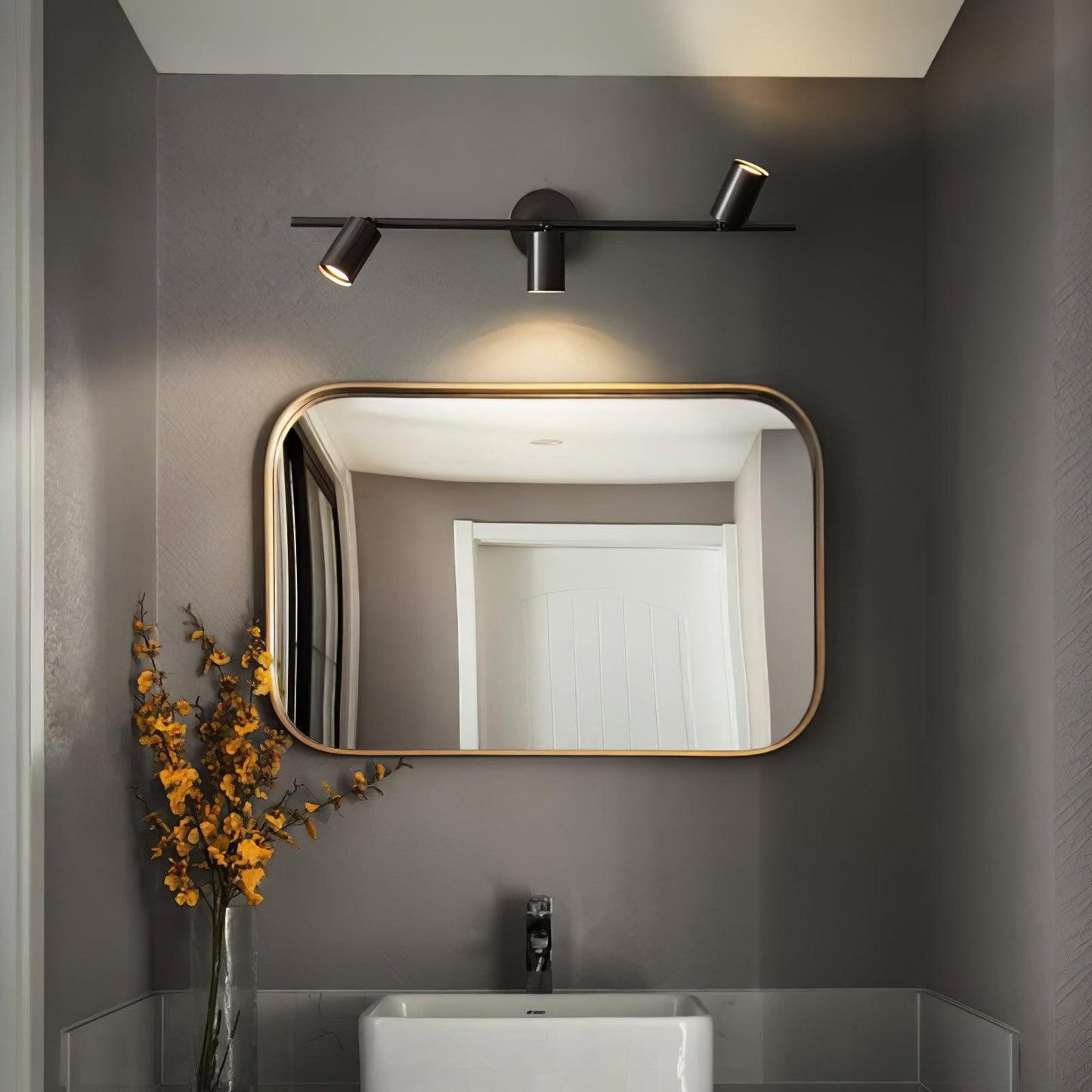 Stylish Gold Dual Head Adjustable Wall Light