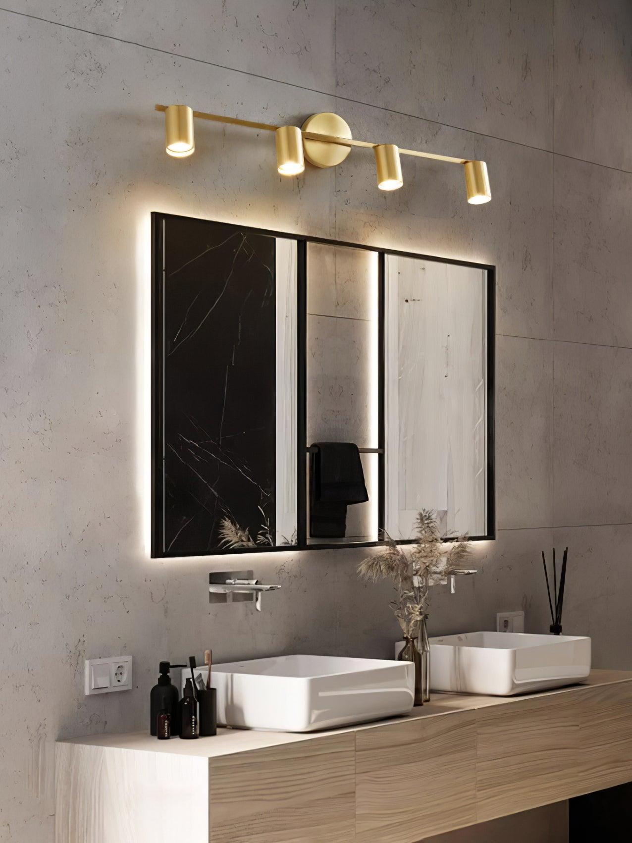 Stylish Gold Dual Head Adjustable Wall Light