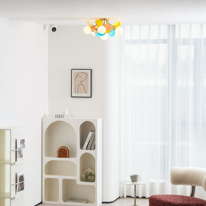 Stylish Glass Globe LED Ceiling Light Fixture