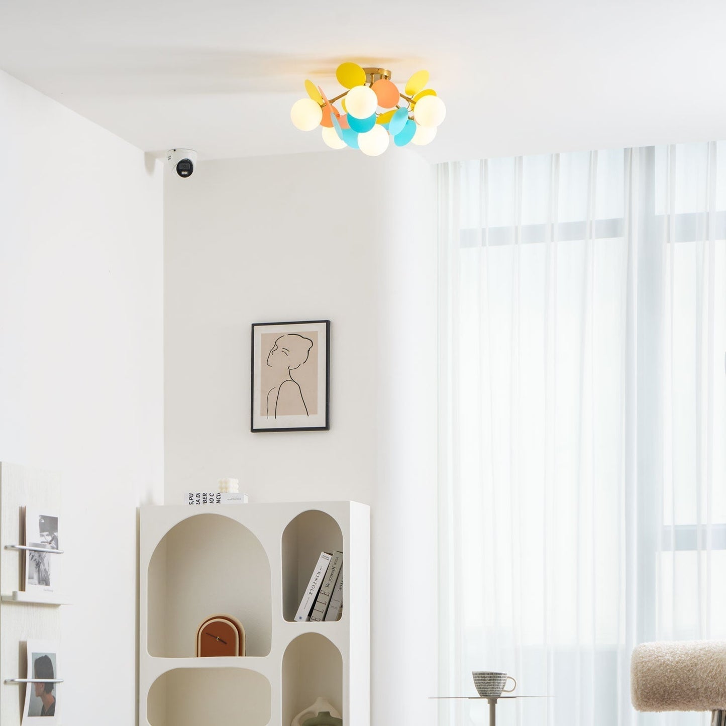 Stylish Glass Globe LED Ceiling Light Fixture
