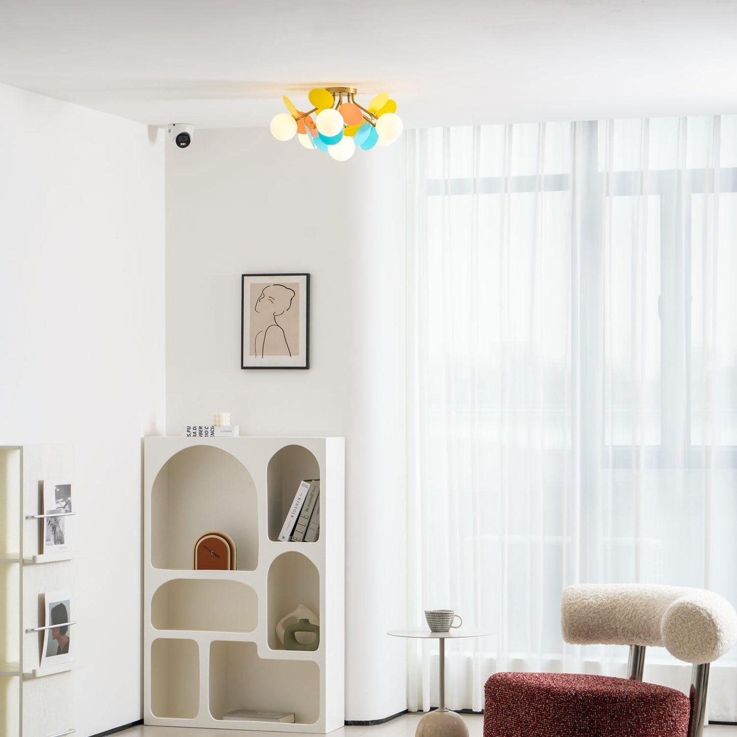 Stylish Glass Globe LED Ceiling Light Fixture