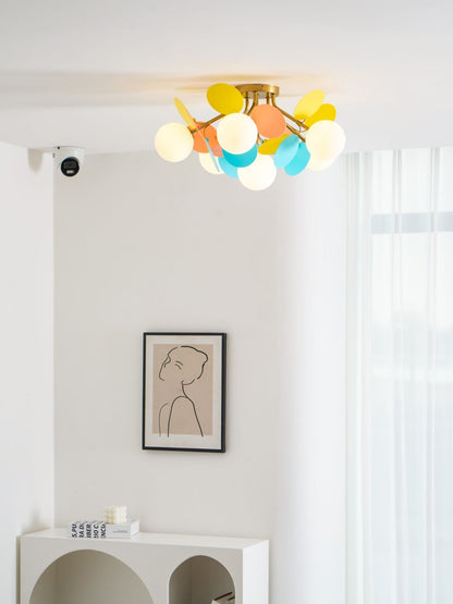 Stylish Glass Globe LED Ceiling Light Fixture