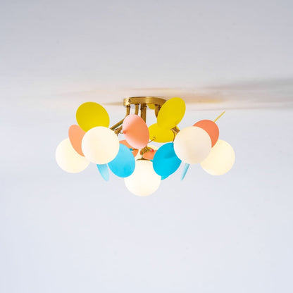 Stylish Glass Globe LED Ceiling Light Fixture