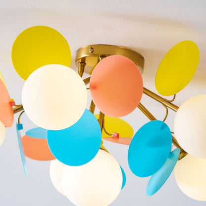 Stylish Glass Globe LED Ceiling Light Fixture