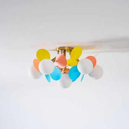 Stylish Glass Globe LED Ceiling Light Fixture