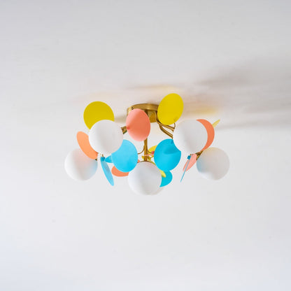Stylish Glass Globe LED Ceiling Light Fixture
