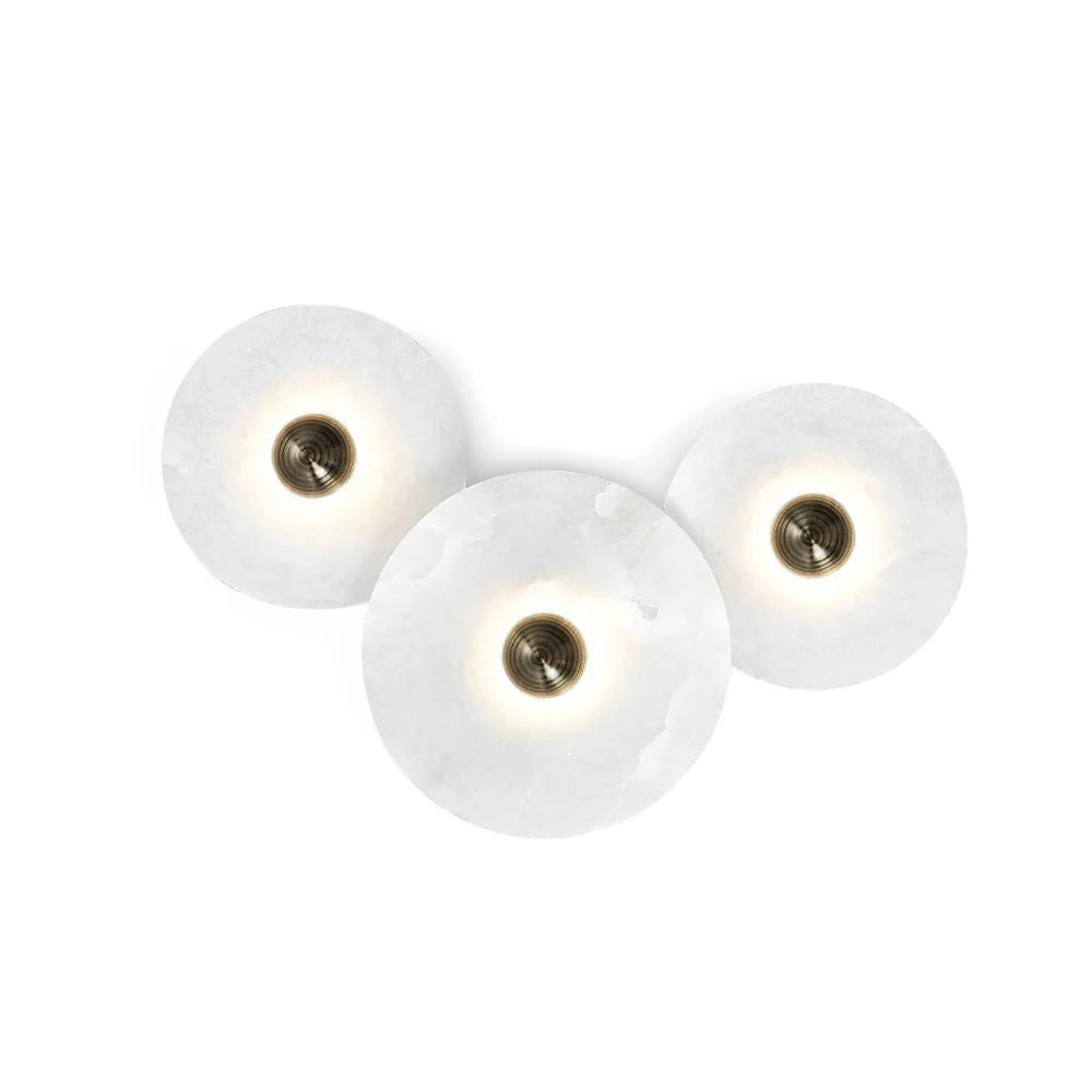 Stylish Round LED Wall Mount Light Fixture - Fesara