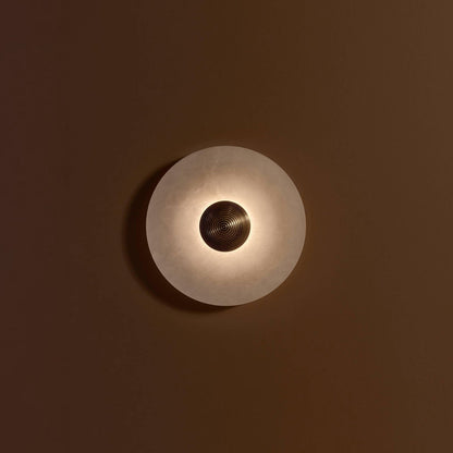 Elegant Marble Round Wall Light