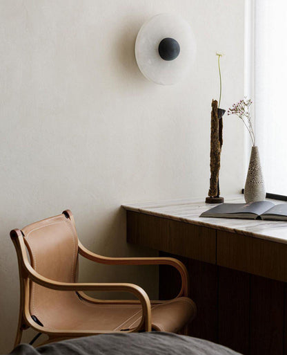 Elegant Marble Round Wall Light