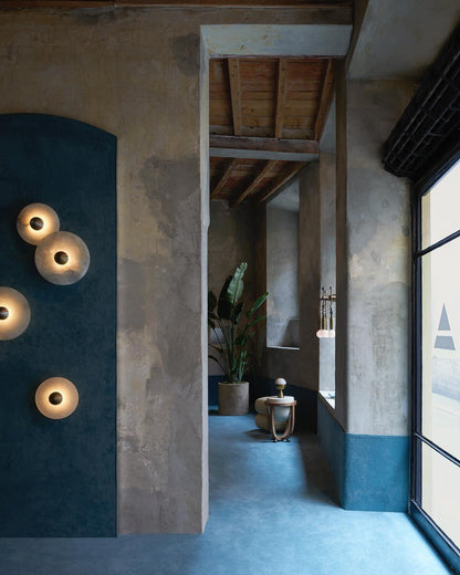 Elegant Marble Round Wall Light