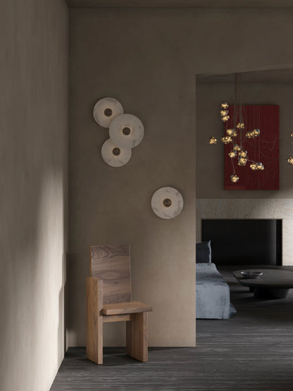 Elegant Marble Round Wall Light